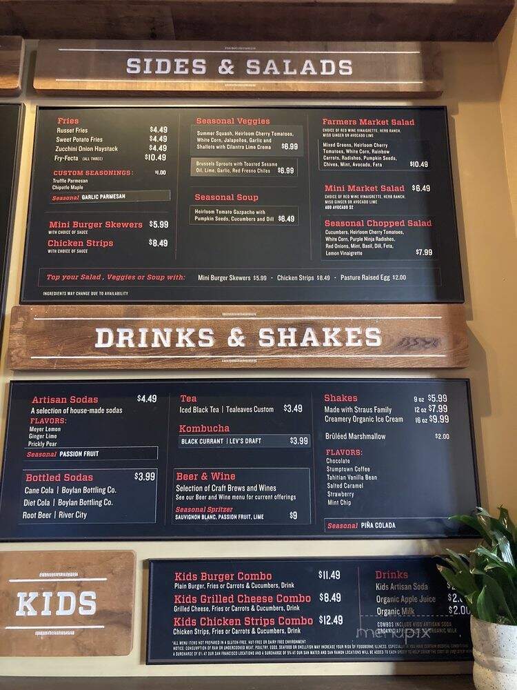 Roam Artisan Burgers - San Francisco, CA menu_pic
