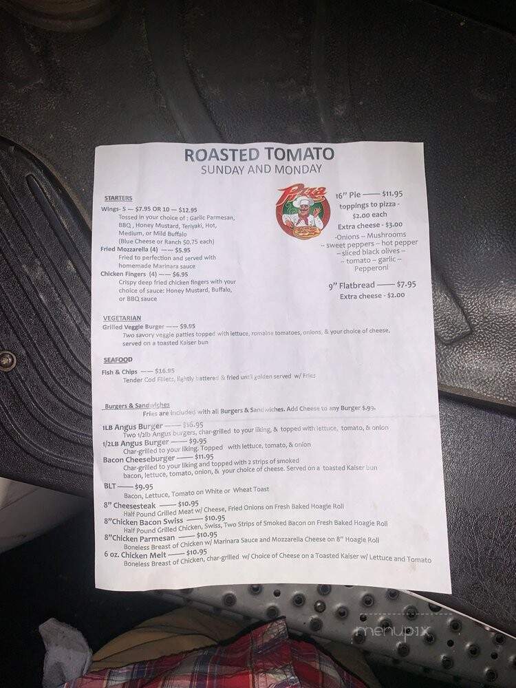 Roasted Tomato Diner - East Stroudsburg, PA menu_pic