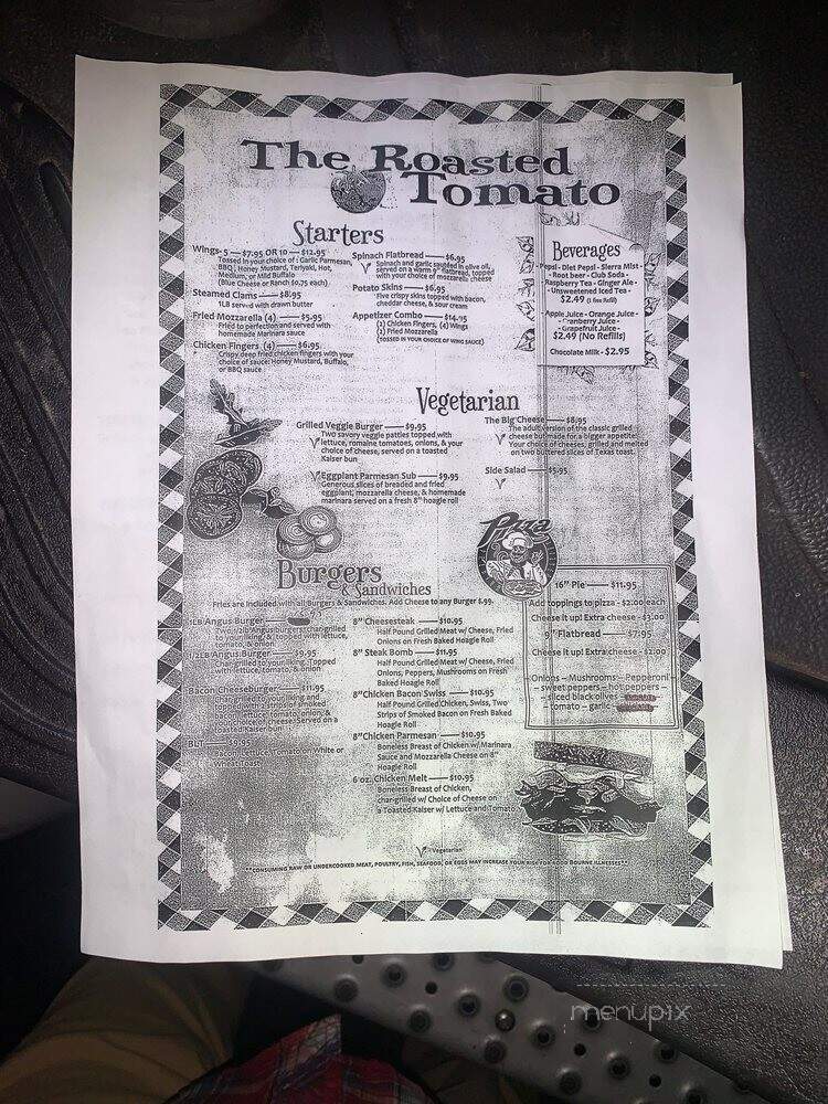 Roasted Tomato Diner - East Stroudsburg, PA menu_pic