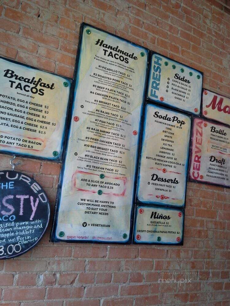Rusty Taco - Denton, TX menu_pic