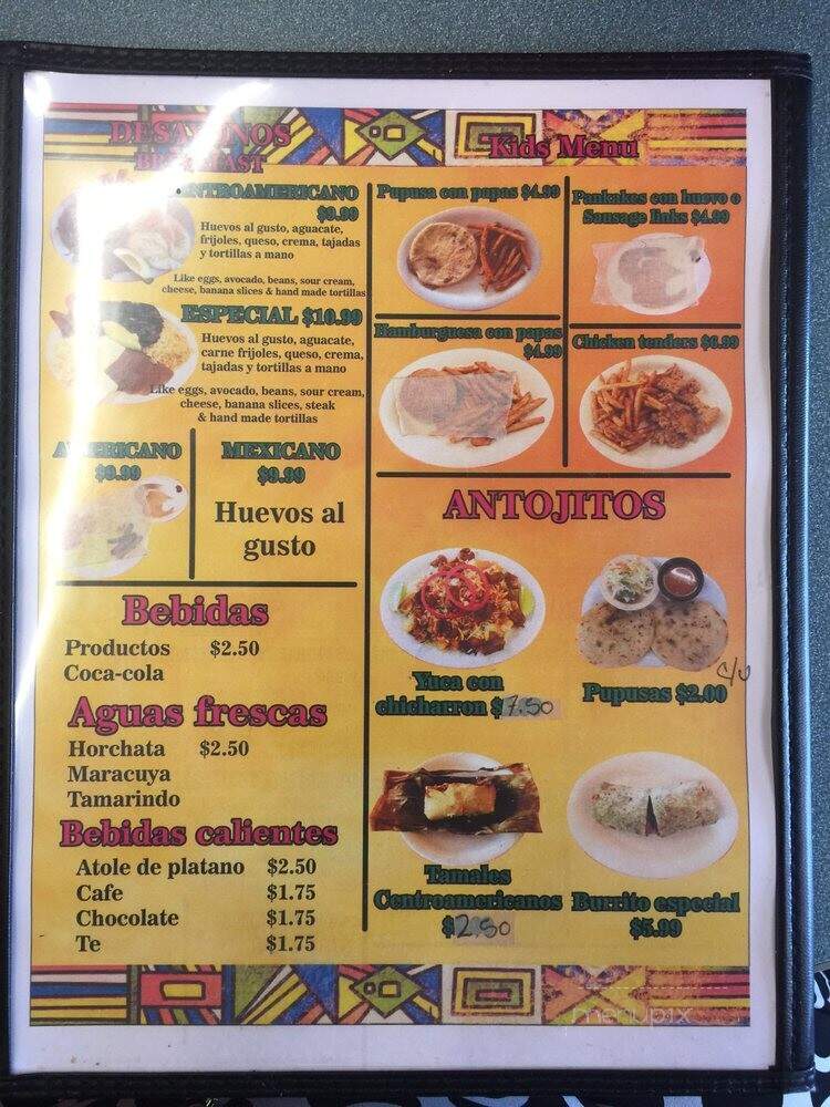 Sabor Latino - Kansas City, KS menu_pic