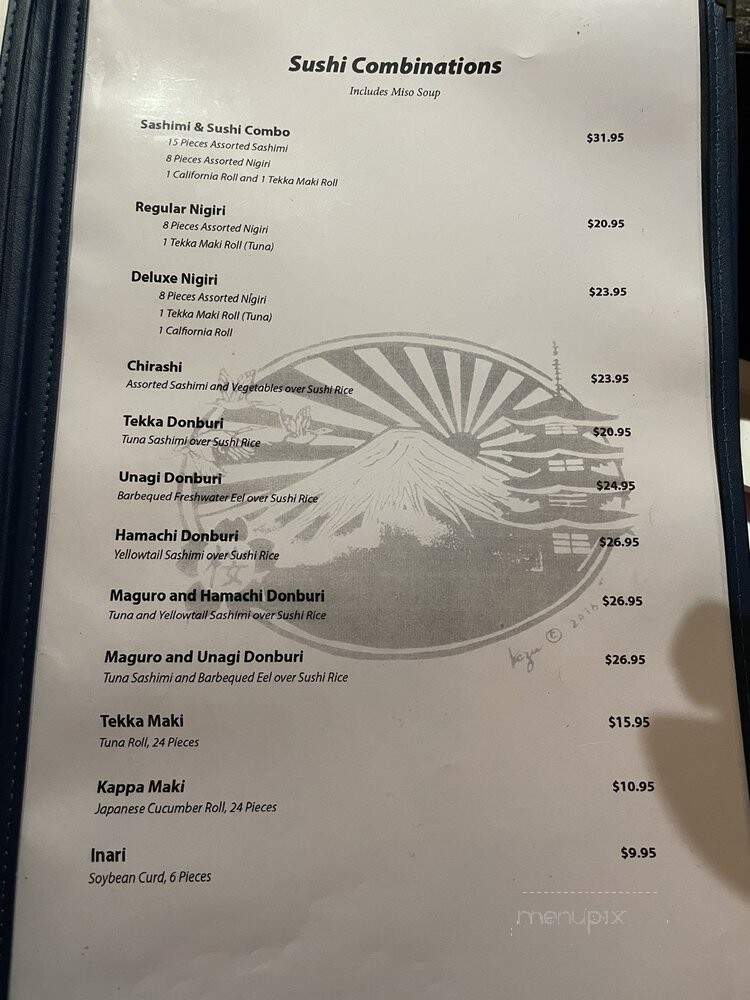 Sakura Japanese Restaurant and Sushi Bar - Monterey, CA menu_pic