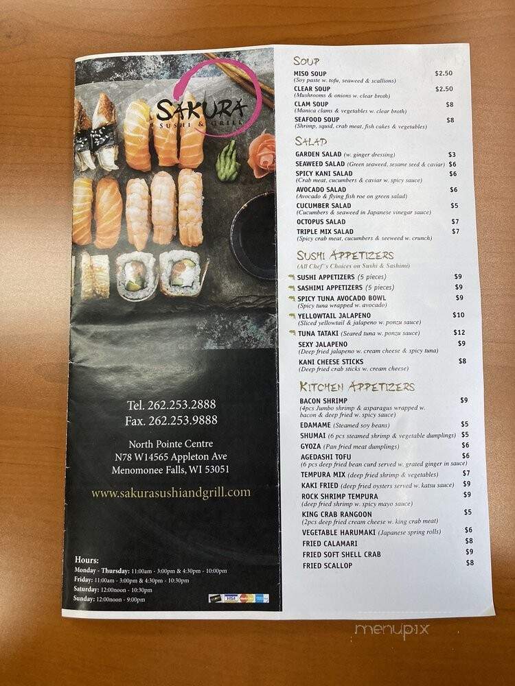 Sakura Sushi & Grill - Menomonee Falls, WI