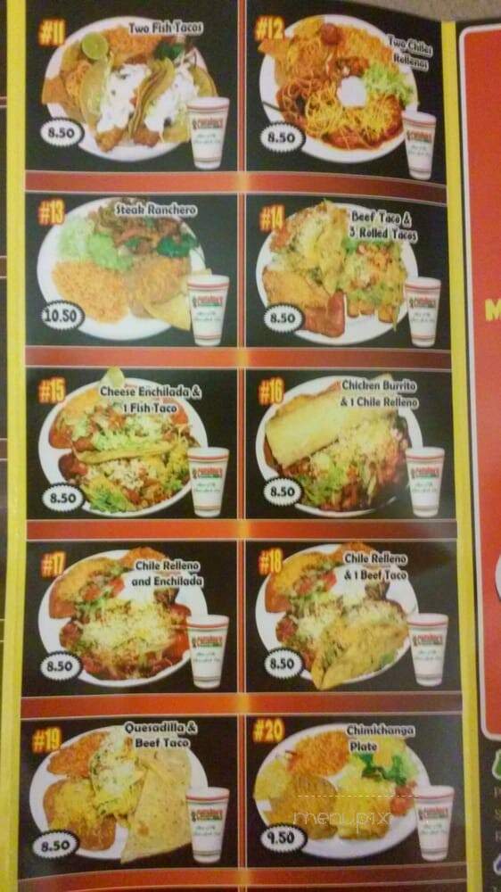 Santana's Mexican Food - Palm Desert, CA menu_pic