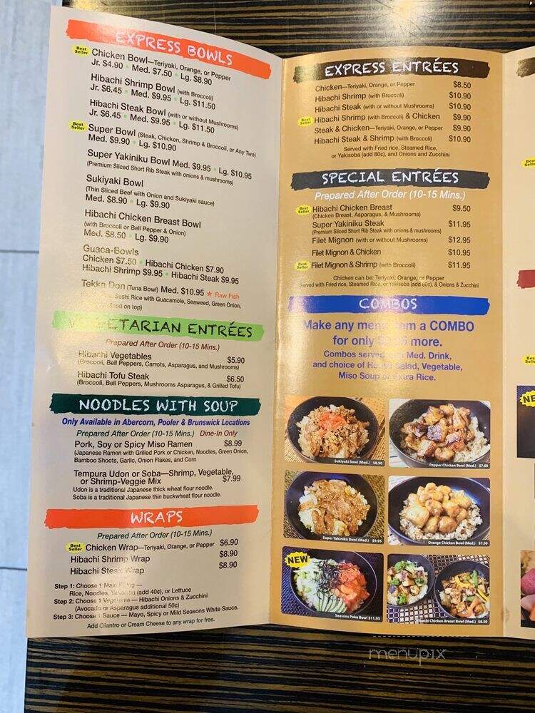 Seasons of Japan - Pooler, GA menu_pic