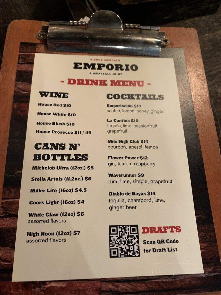 Sienna Mercato - Pittsburgh, PA menu_pic