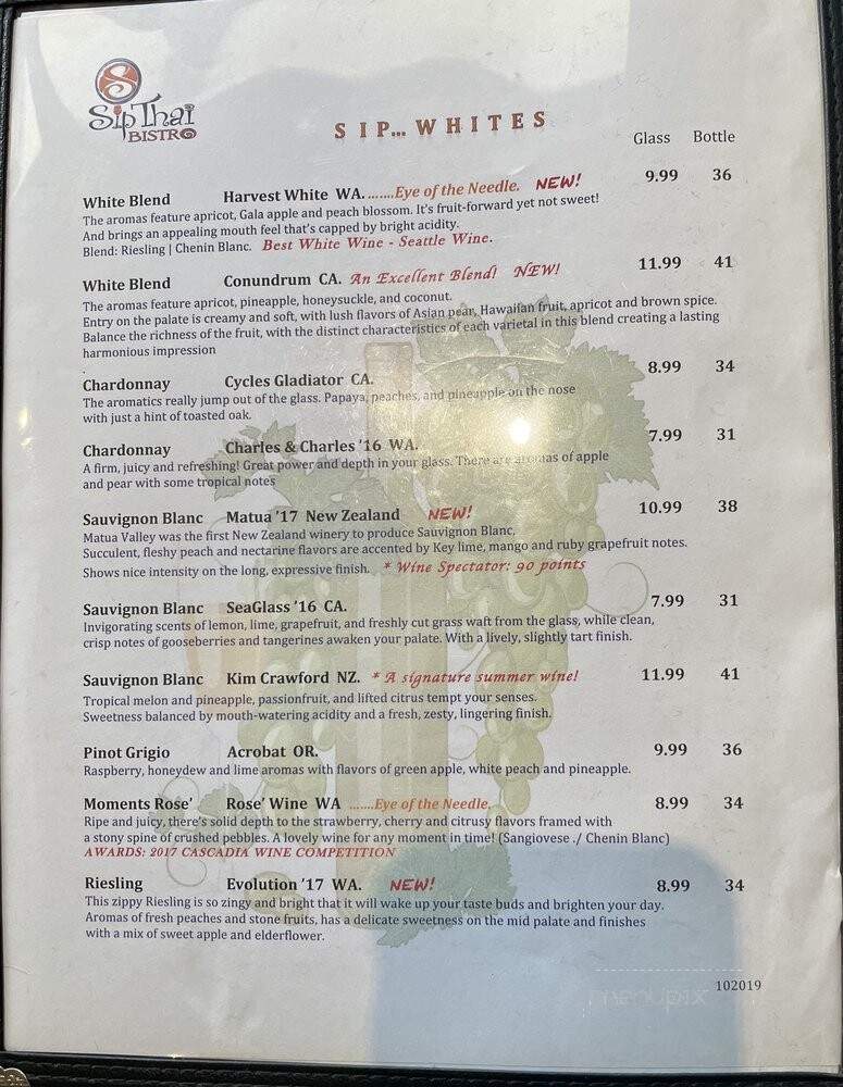 Sip Thai Bistro - Redmond, WA
