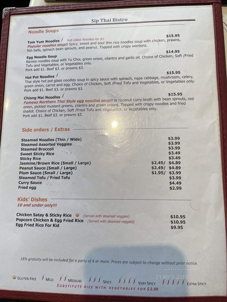 Sip Thai Bistro - Redmond, WA
