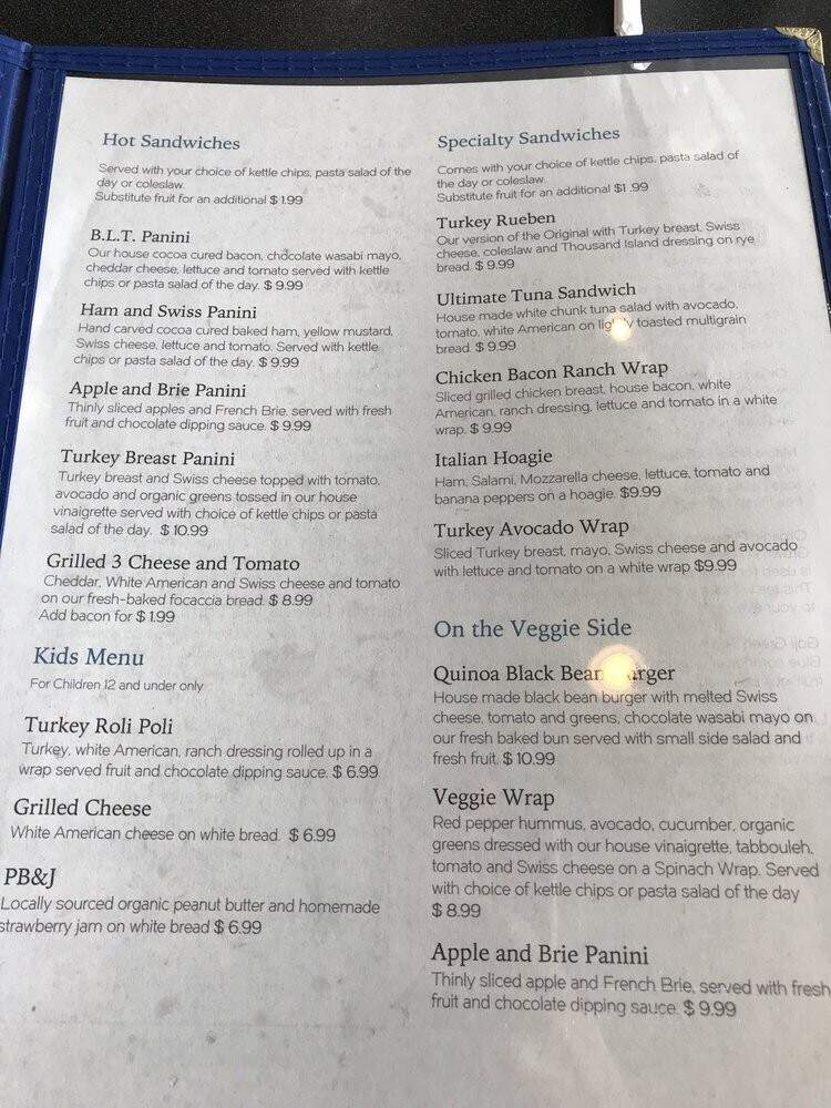 Sirand's Chocolate & Cafe - Sarasota, FL menu_pic