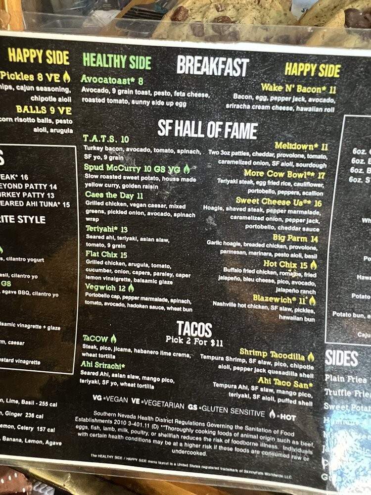 SkinnyFATS - Las Vegas, NV menu_pic