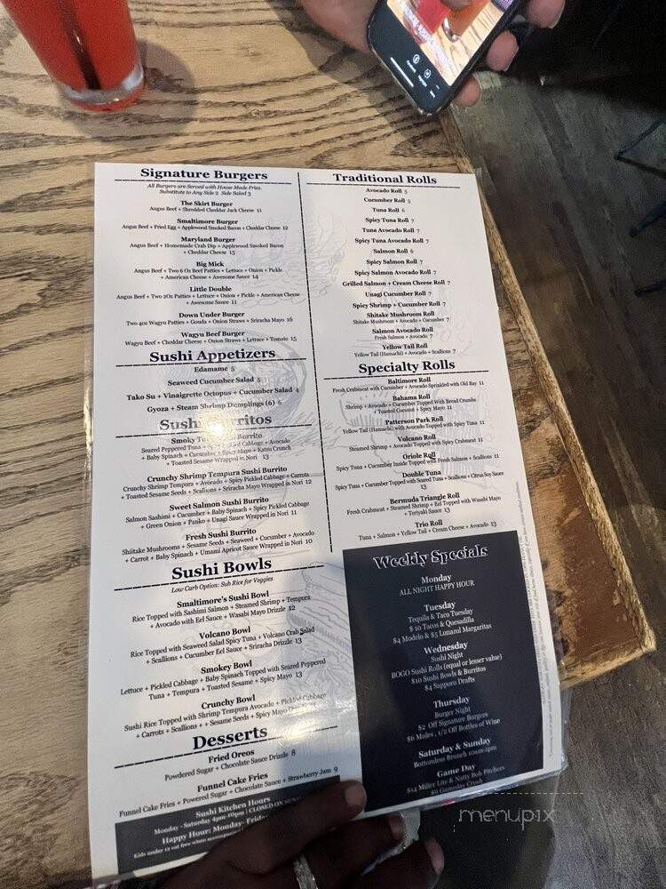 Smaltimore - Baltimore, MD menu_pic