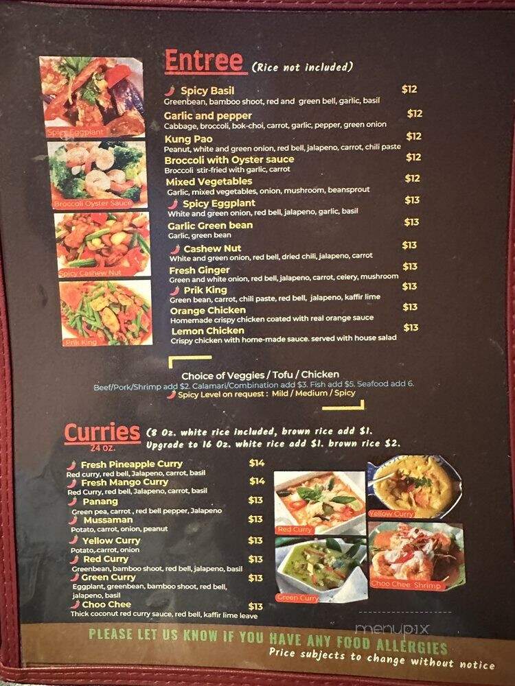 Smile Thai - Harbor City, CA menu_pic