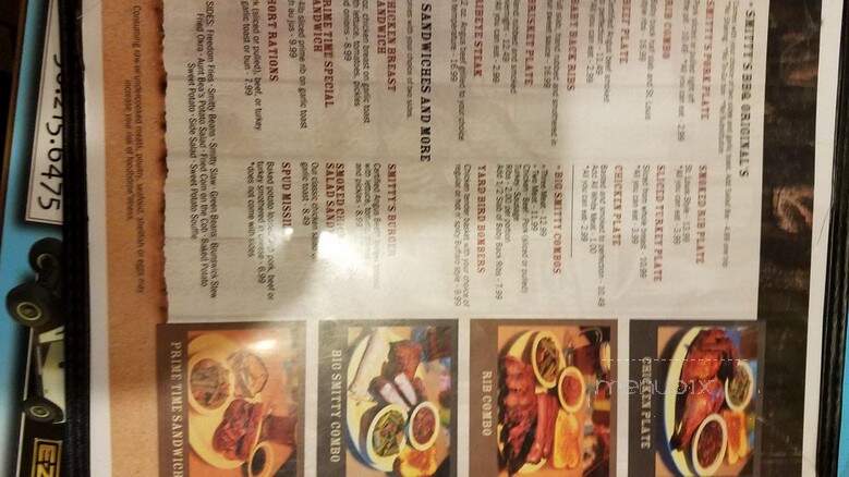 Smittys Barbecue and Salad Bar - Panama City, FL menu_pic