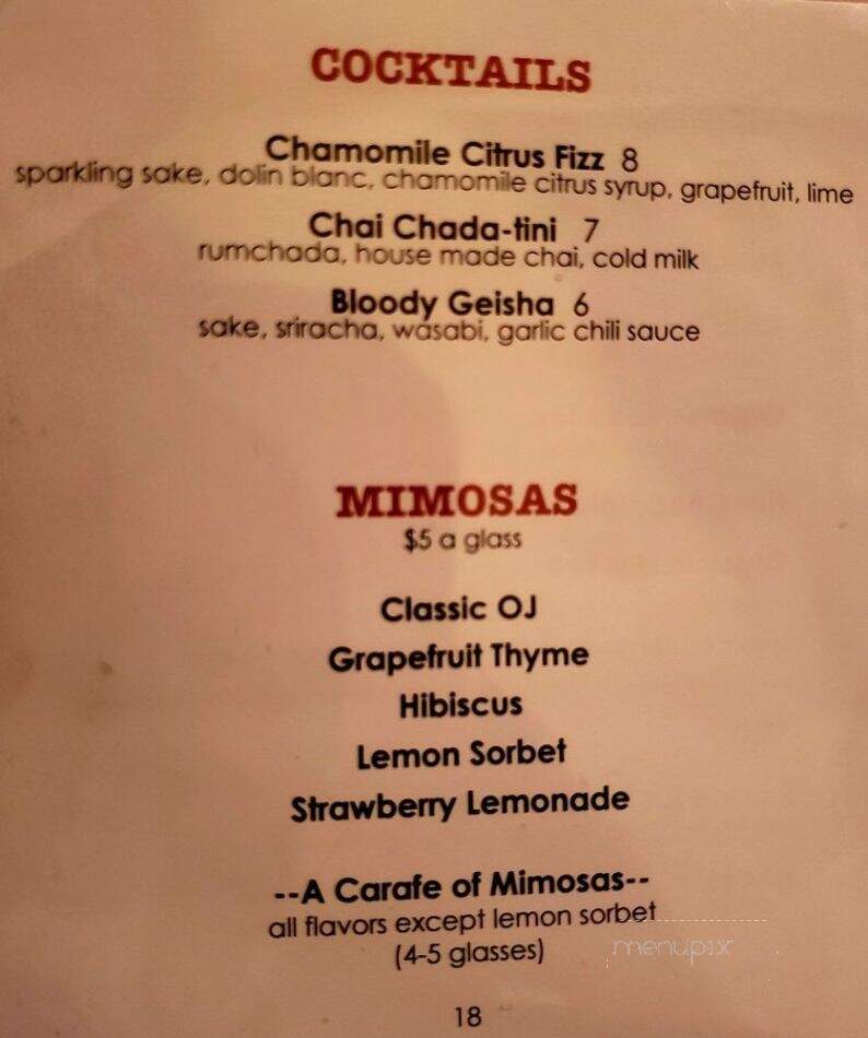 Spoons Cafe - Baltimore, MD menu_pic