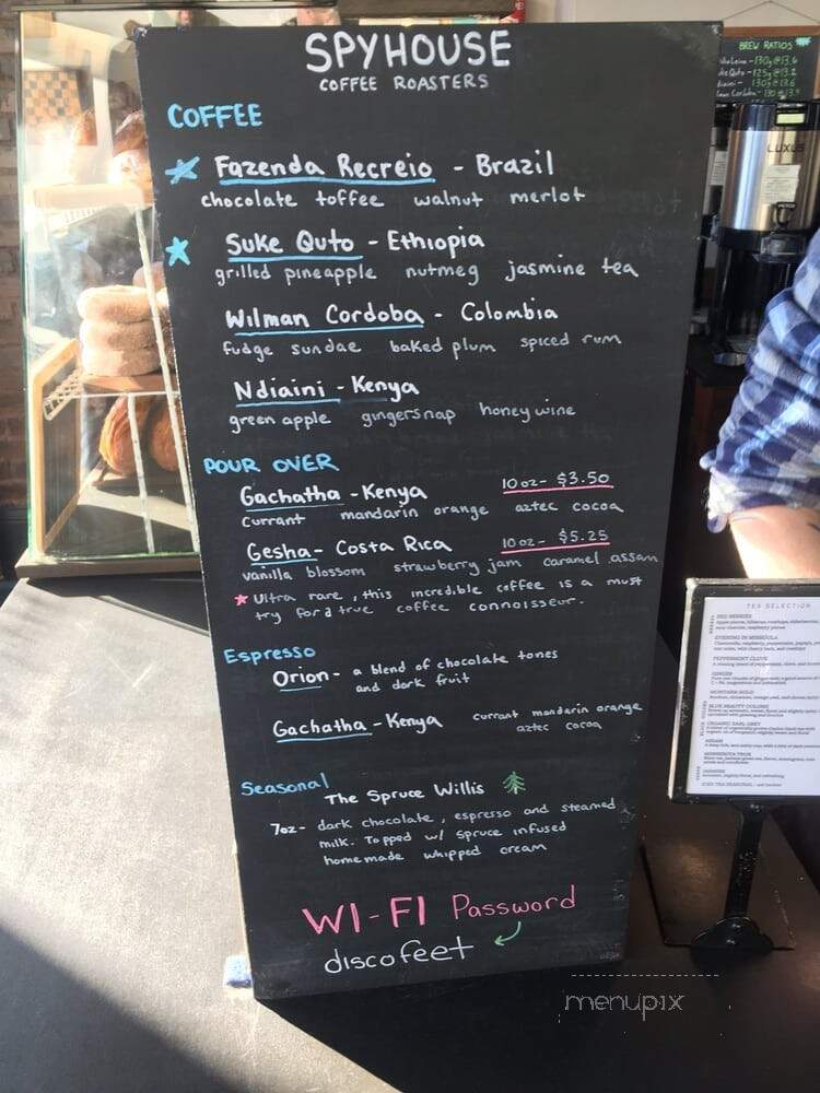 Spyhouse Coffee - Minneapolis, MN menu_pic