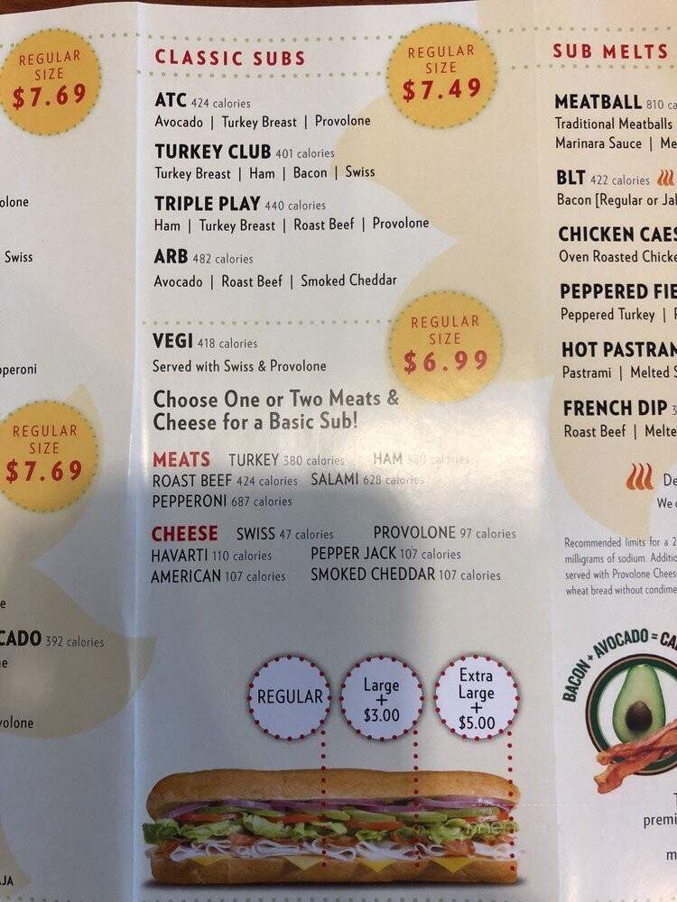 Submarina California Subs - Santa Clarita, CA menu_pic