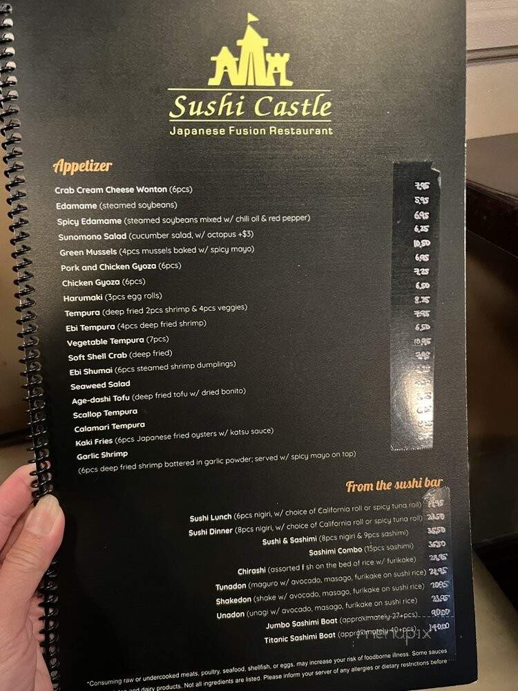 Sushi Castle - Castle Rock, CO menu_pic