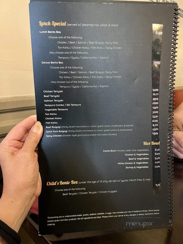 Sushi Castle - Castle Rock, CO menu_pic
