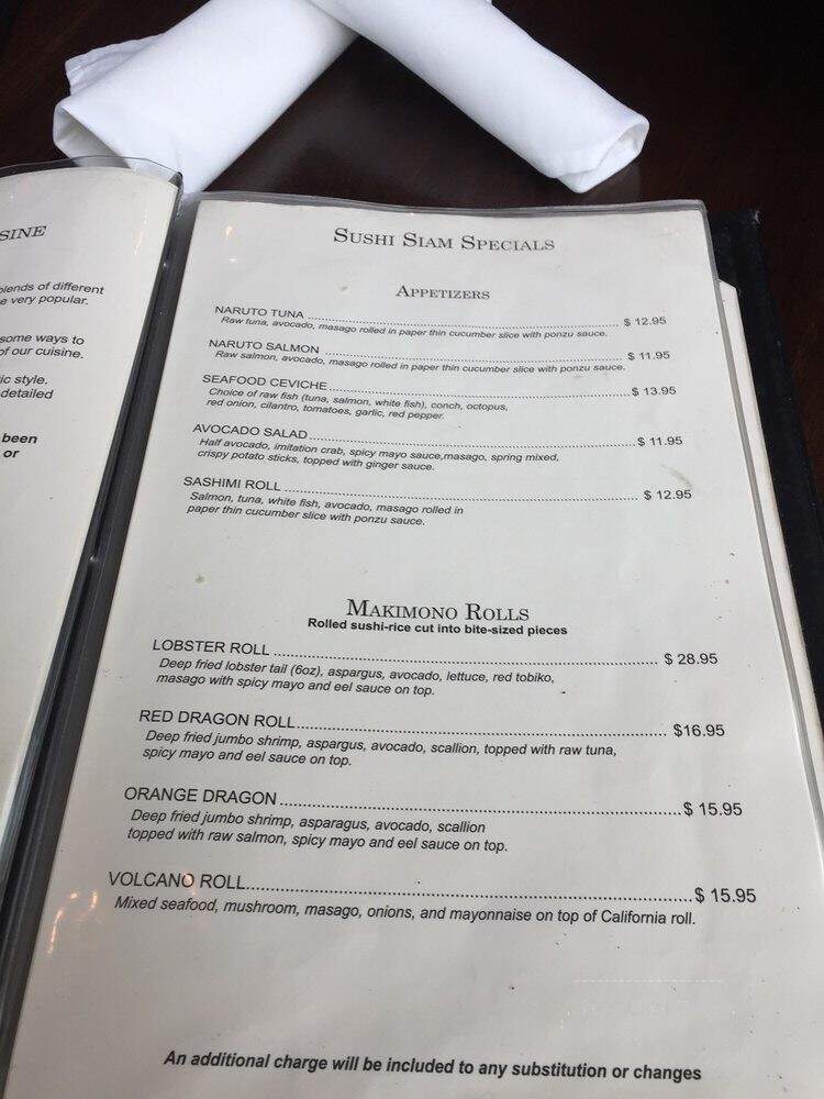 Sushi Siam Brickell - Miami, FL menu_pic