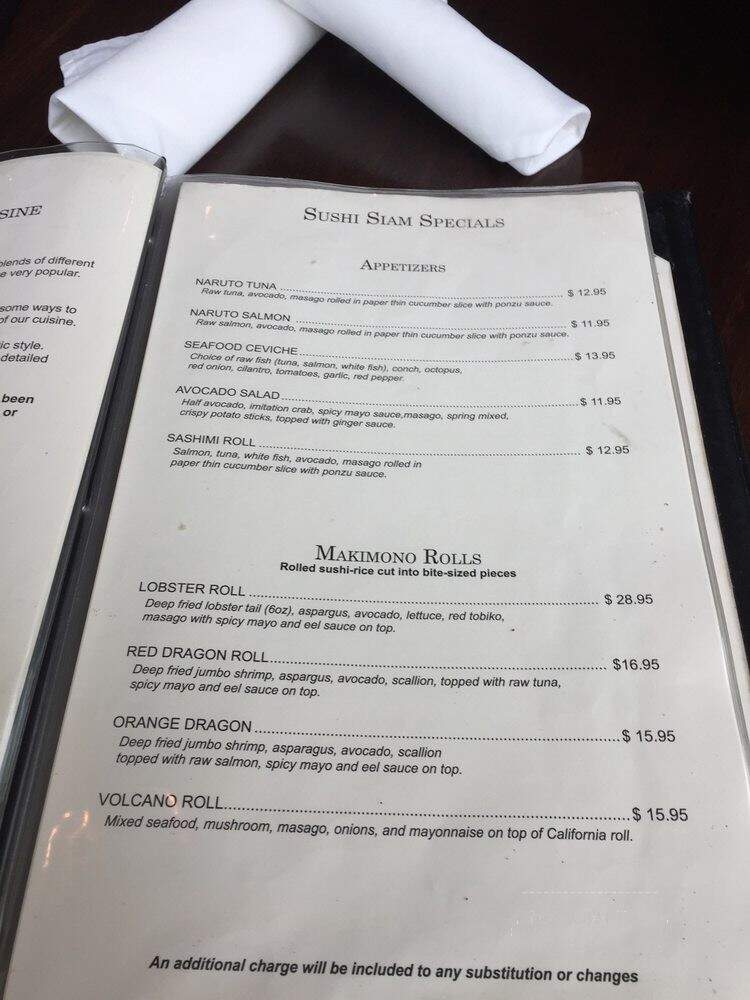Sushi Siam Brickell - Miami, FL menu_pic