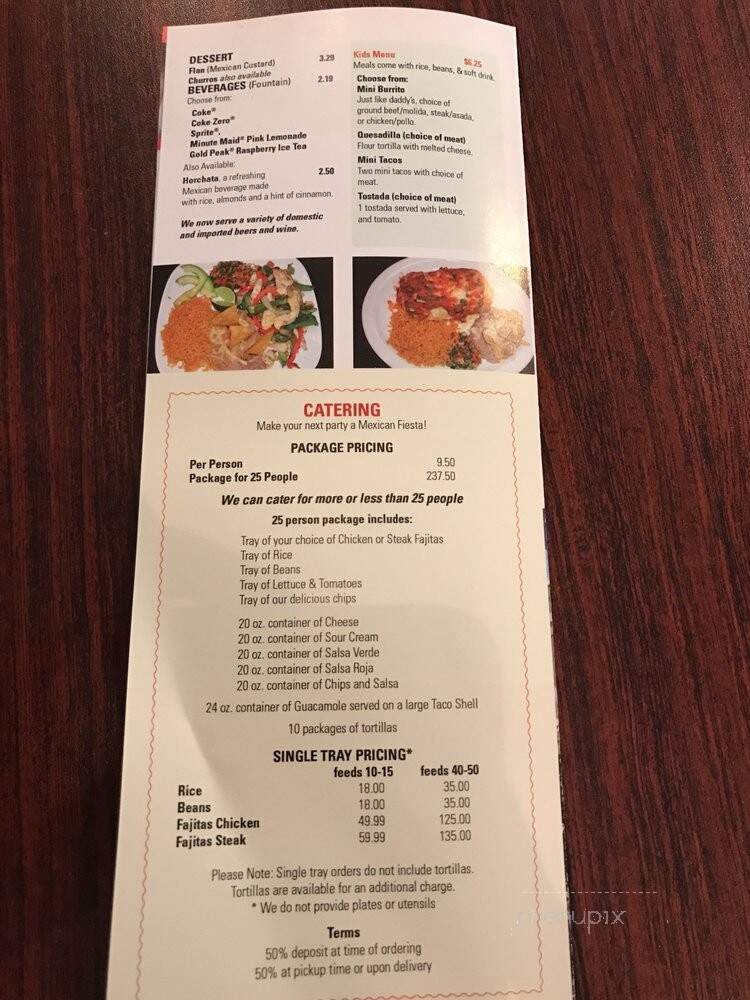 Taco Diner - Bolingbrook, IL menu_pic