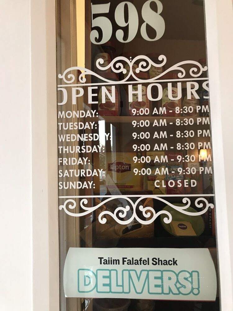 Taiim Falafel Shack - Hastings on Hudson, NY menu_pic