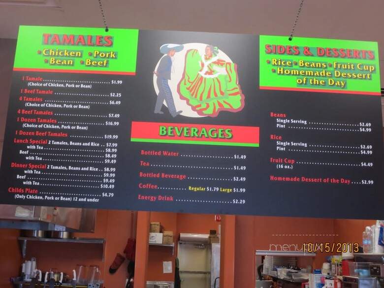 Tamale Hut - Henderson, NV menu_pic
