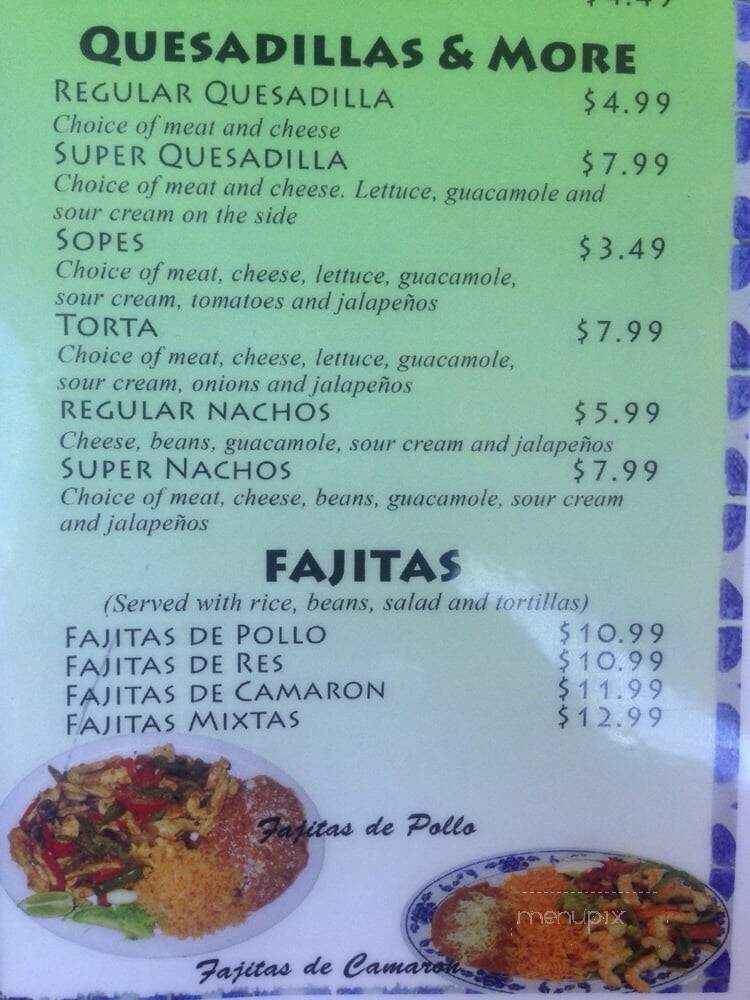 Taqueria Mendoza - Santa Rosa, CA menu_pic
