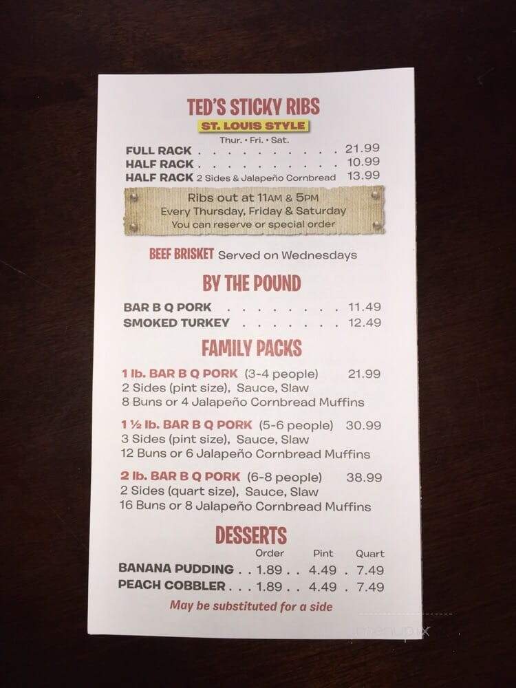 Ted's Bar-B-Q - Huntsville, AL