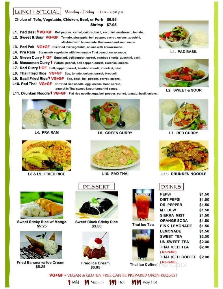 Thai Garden - Tupelo, MS menu_pic