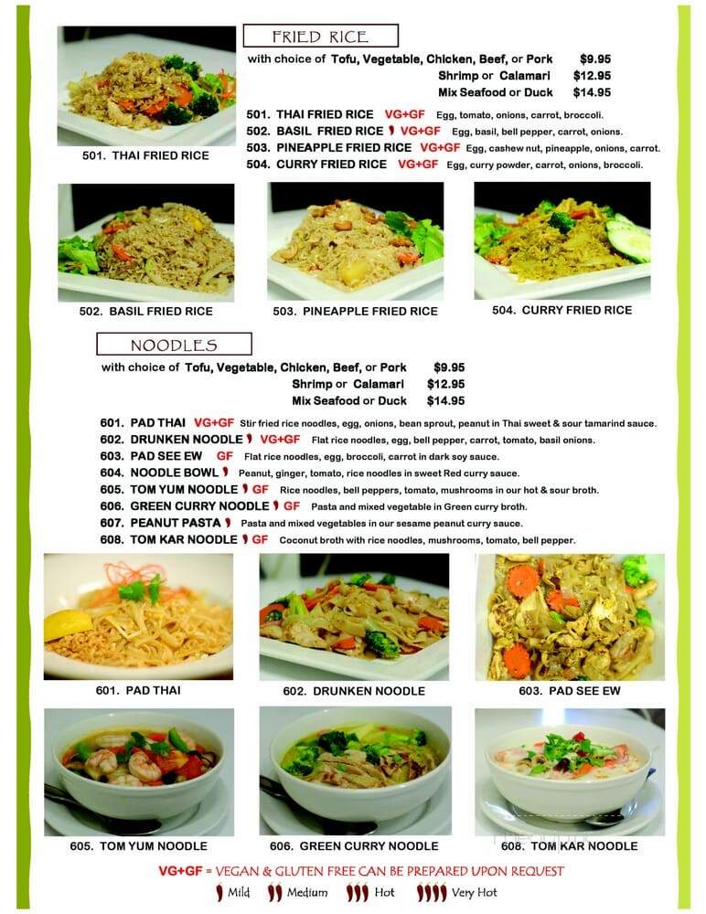 Thai Garden - Tupelo, MS menu_pic
