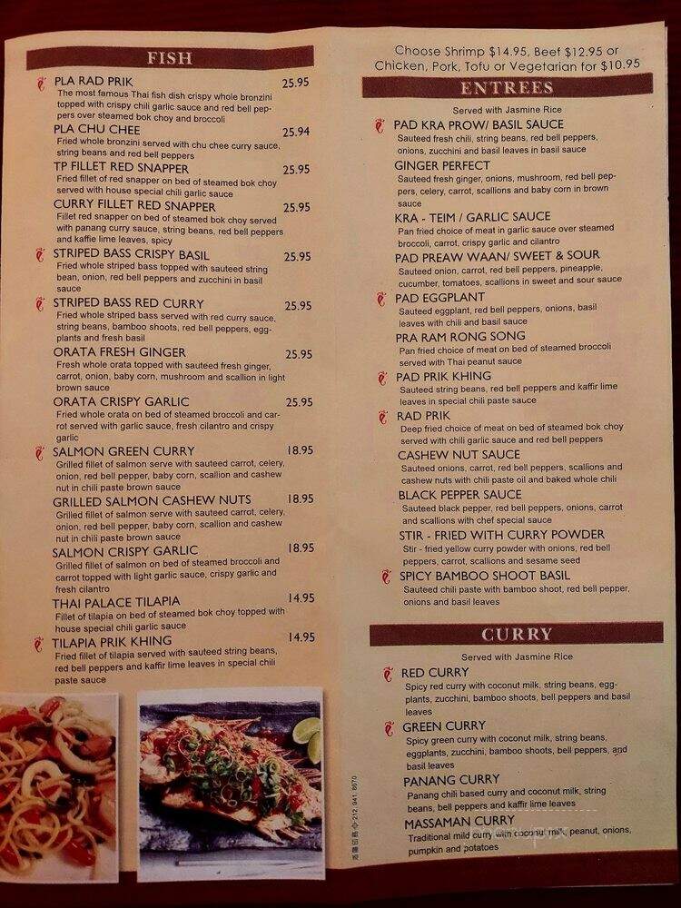 Thai Palace - Teaneck, NJ menu_pic