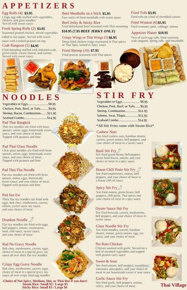Thai Riffic Cuisine - Wichita, KS menu_pic