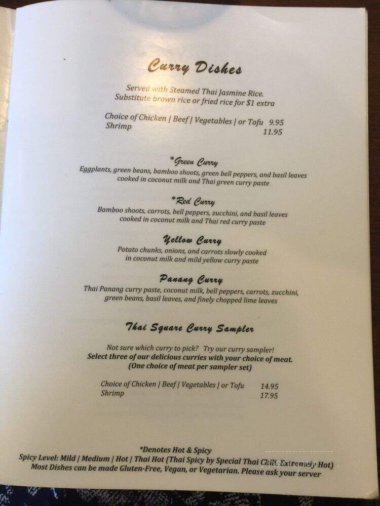 Thai Square - Denton, TX menu_pic