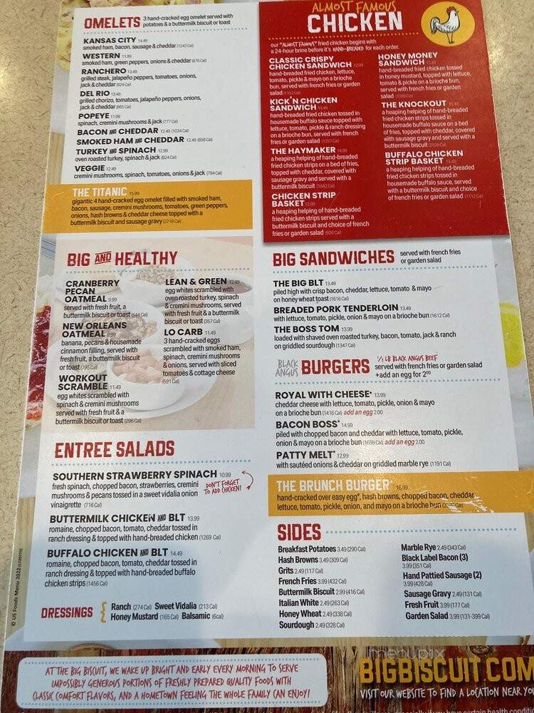 The Big Biscuit - Kansas City, MO menu_pic