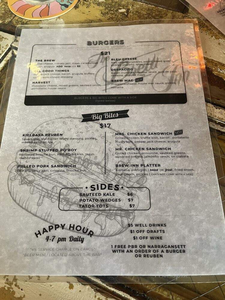 The Brew Inn - Brooklyn, NY menu_pic