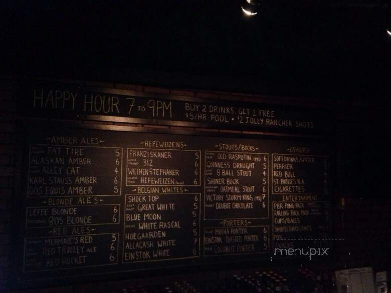 The Brickyard Pub - Los Angeles, CA menu_pic