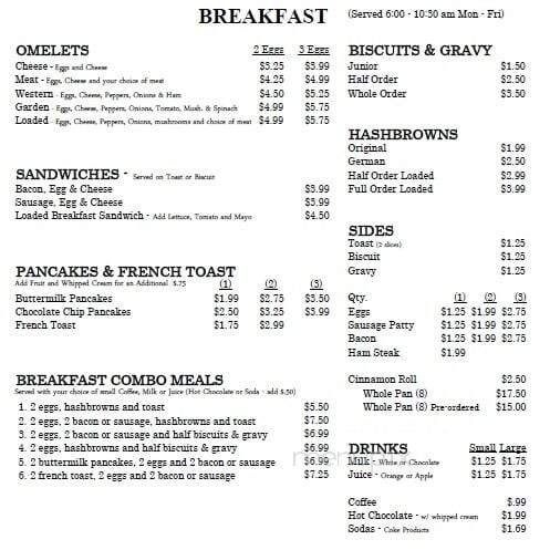 The Candy Mill - Loogootee, IN menu_pic