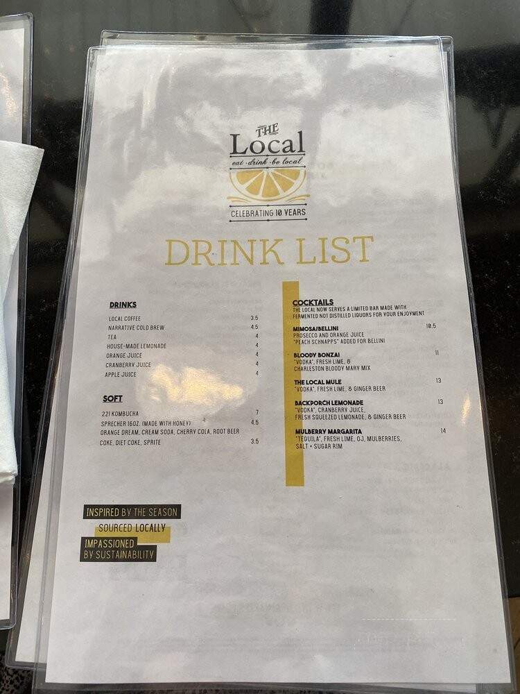 The Local - Naples, FL menu_pic