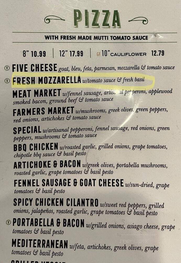 The Loop Pizza Grill - Winston Salem, NC menu_pic