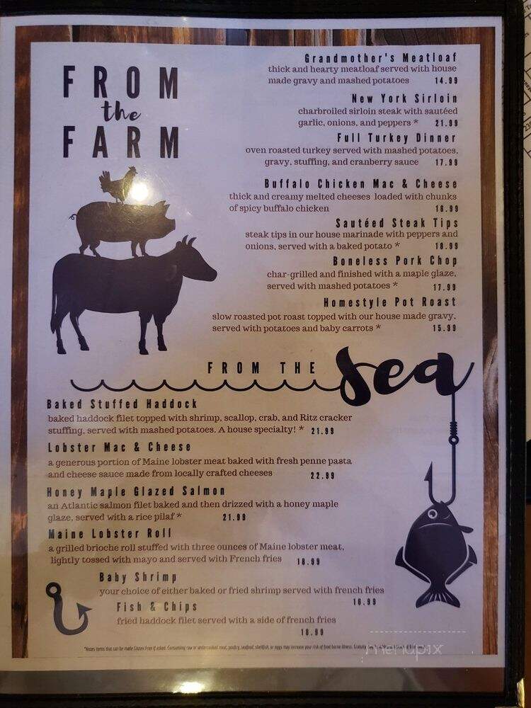The Maine Table - South Portland, ME menu_pic