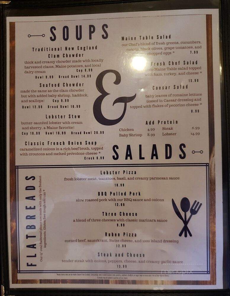 The Maine Table - South Portland, ME menu_pic
