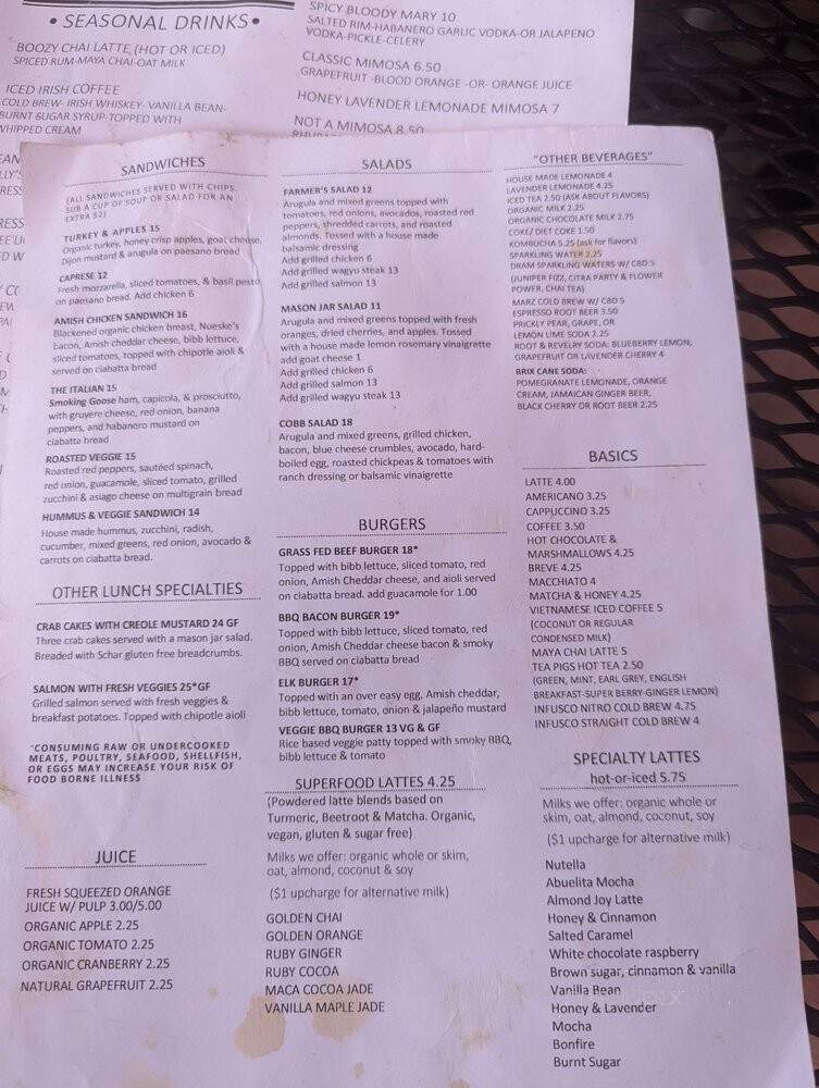 The Mason Jar Cafe - Benton Harbor, MI menu_pic