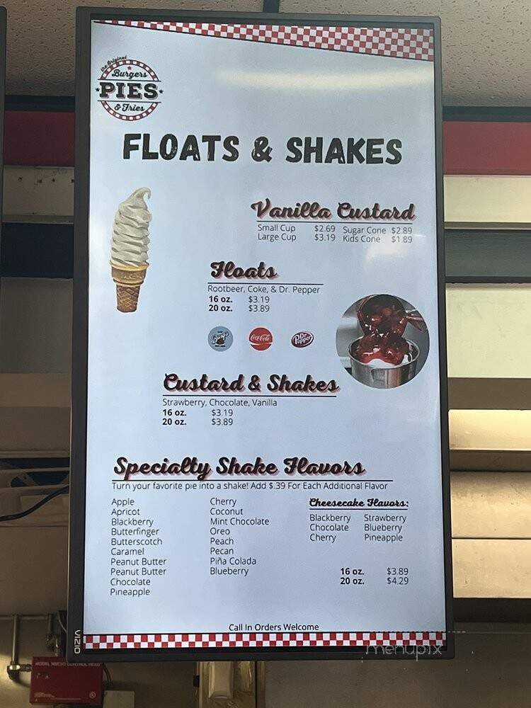 The Original Fried Pie Shop - Lufkin, TX menu_pic