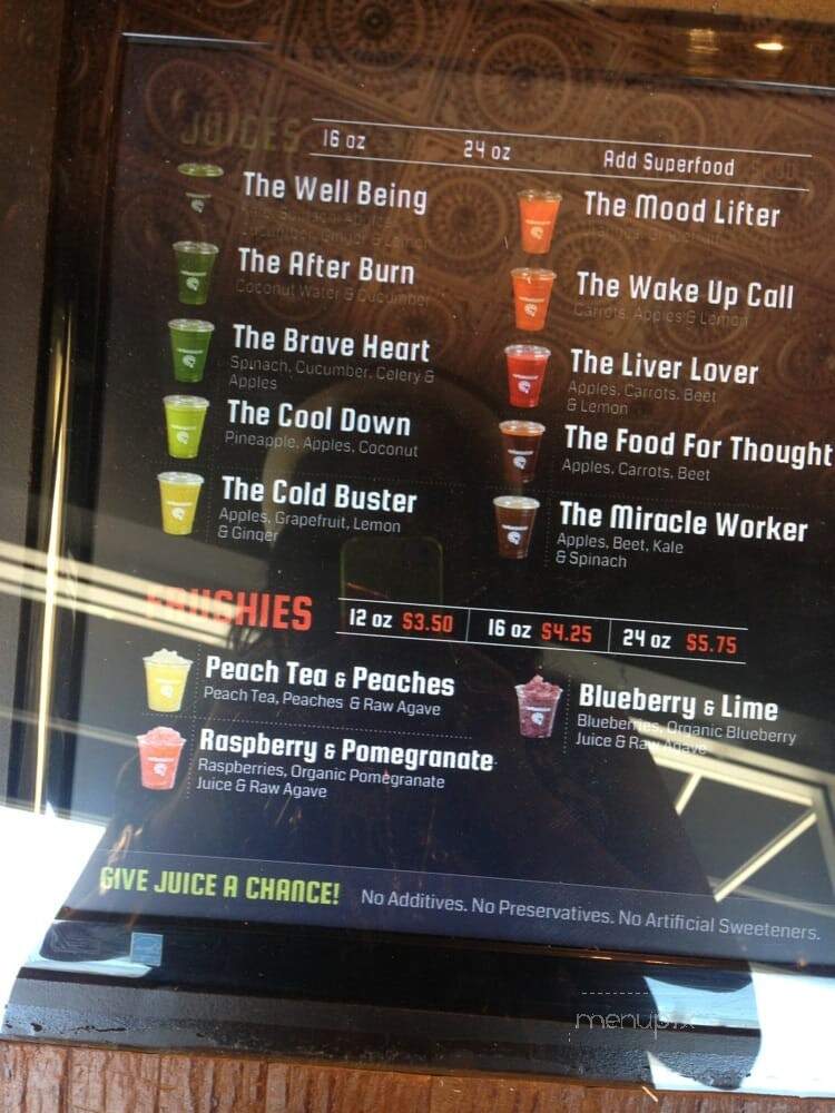 The Urban Juicer - Nashville, TN menu_pic