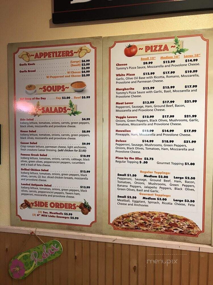 Tommys Beachside Pizza - Indian Harbor Beach, FL