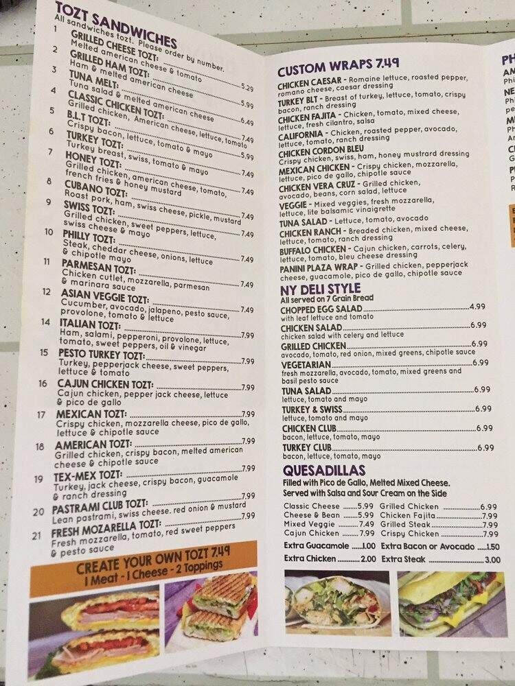 Panini Tozt Cafe - Long Island City, NY menu_pic