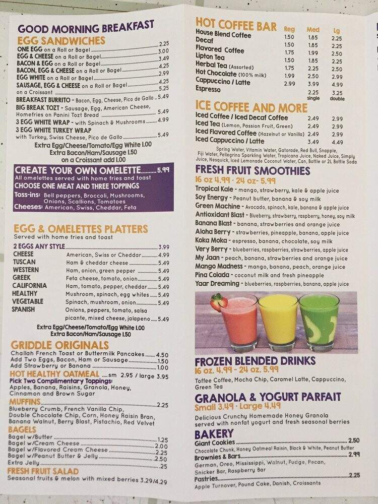 Panini Tozt Cafe - Long Island City, NY menu_pic