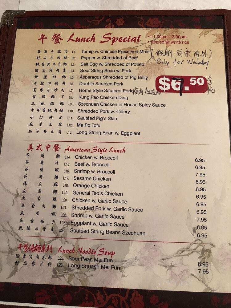 Traditional Hunan Style - Flushing, NY menu_pic