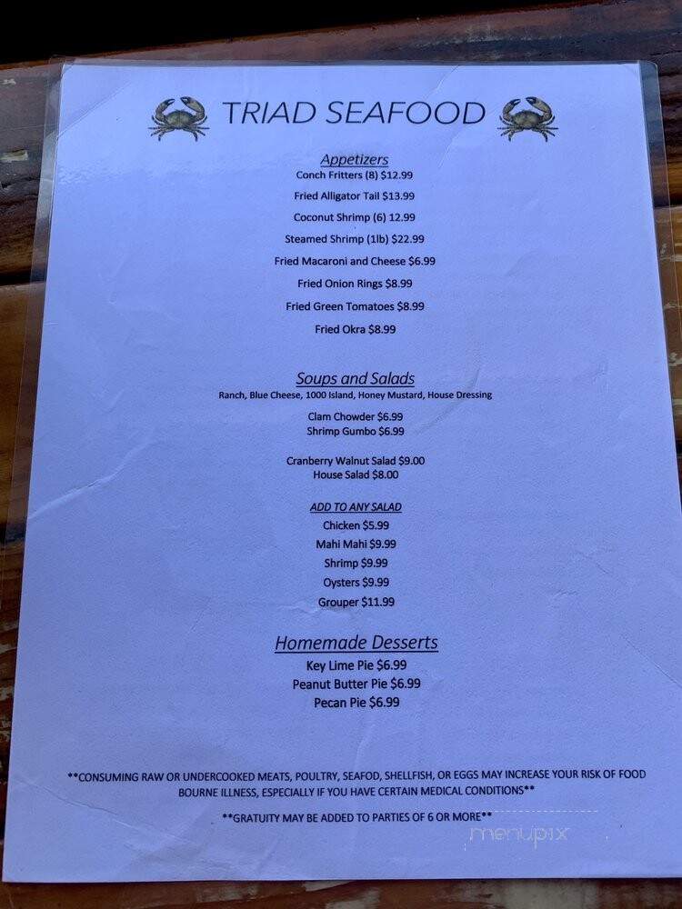 Triad seafood market and cafe - Everglades City, FL